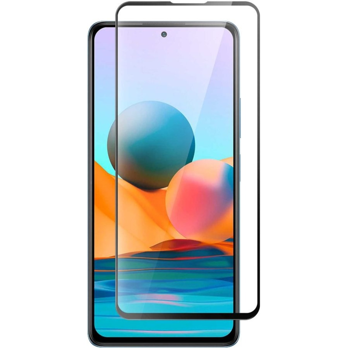 Защитное стекло 3D FullGlue для смартфона Xiaomi Redmi Note 10 Pro (Цвет: Black)