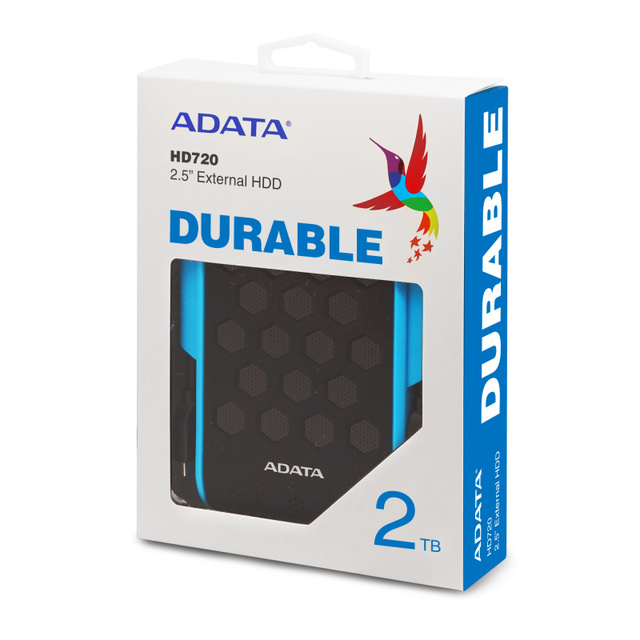 Жесткий диск A-Data USB 3.0 2Tb AHD720-2TU31-CBL HD720 DashDrive Durable 2.5 (Цвет: Blue)