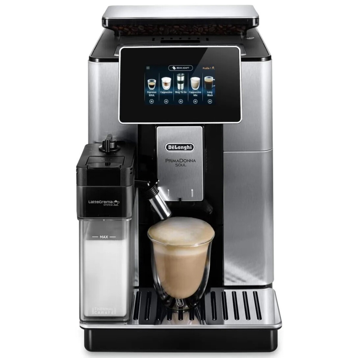 Кофемашина Delonghi Primadonna Soul ECAM610.74.MB (Цвет: Black/Silver)