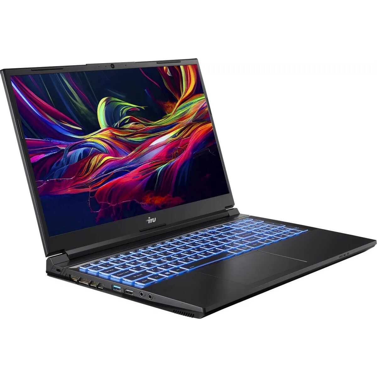 Ноутбук IRU Калибр 15ALC Core i5 12500H 16Gb SSD512Gb NVIDIA GeForce RTX 3050 4Gb 15.6 IPS FHD (1920x1080) Free DOS black WiFi BT Cam 3465mAh