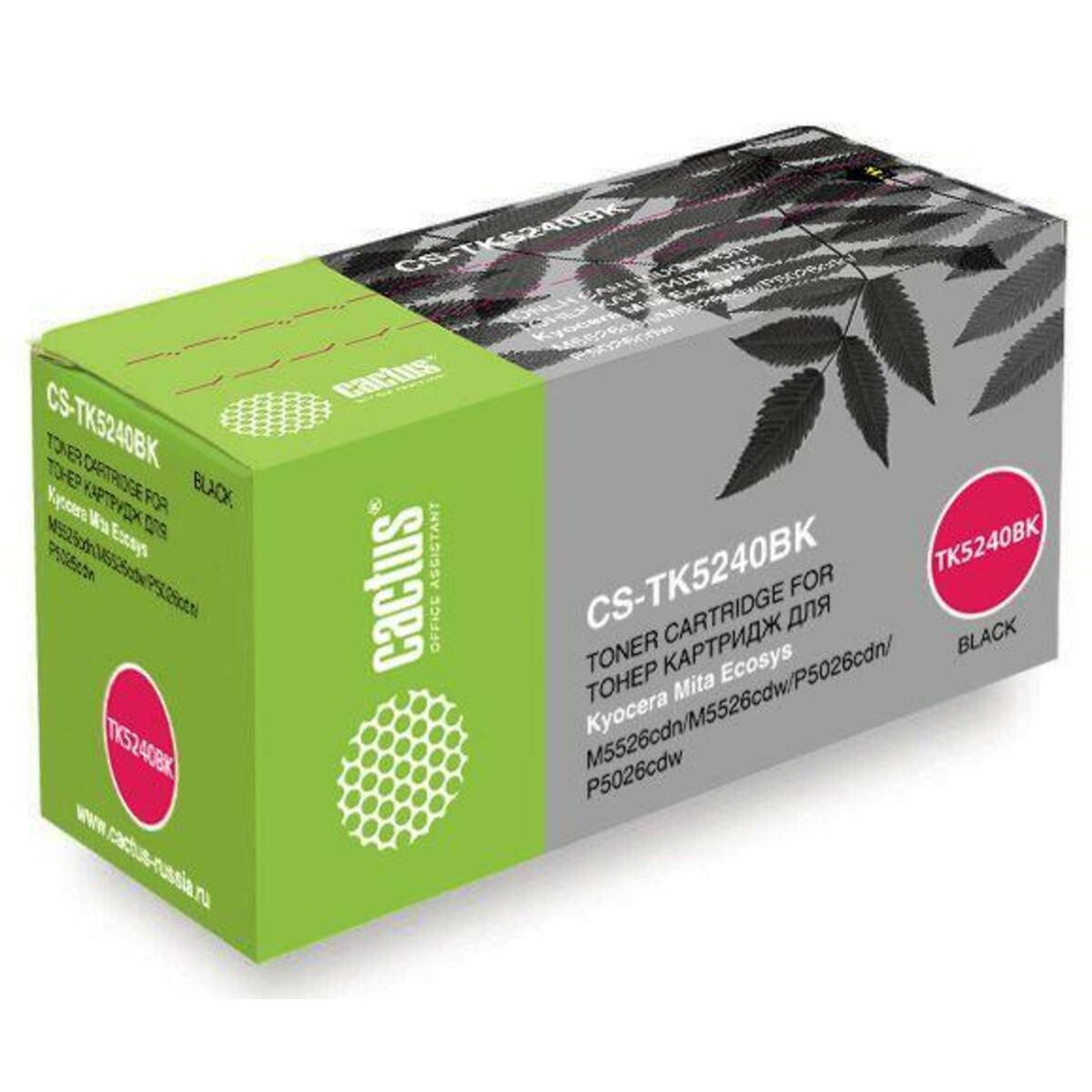 Картридж Cactus CS-TK5240BK (Цвет: Black)