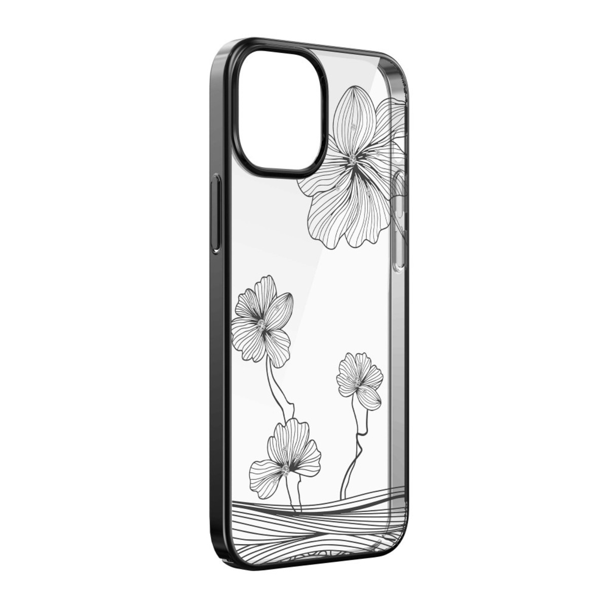 Чехол-накладка Devia Crystal Flora Series Case для iPhone 13 Pro, черный