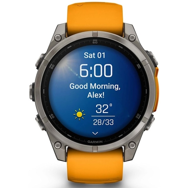 Умные часы Garmin Fenix 8 47mm Amoled Sapphire Graphite DLC (Цвет: Titanium Spark / Orange) Умные часы Garmin Fenix 8 47mm Amoled Sapphire Graphite DLC (Цвет: Titanium Spark / Orange)