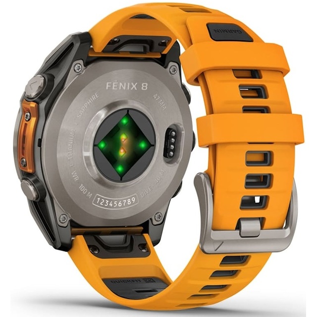 Умные часы Garmin Fenix 8 47mm Amoled Sapphire Graphite DLC (Цвет: Titanium Spark / Orange) Умные часы Garmin Fenix 8 47mm Amoled Sapphire Graphite DLC (Цвет: Titanium Spark / Orange)