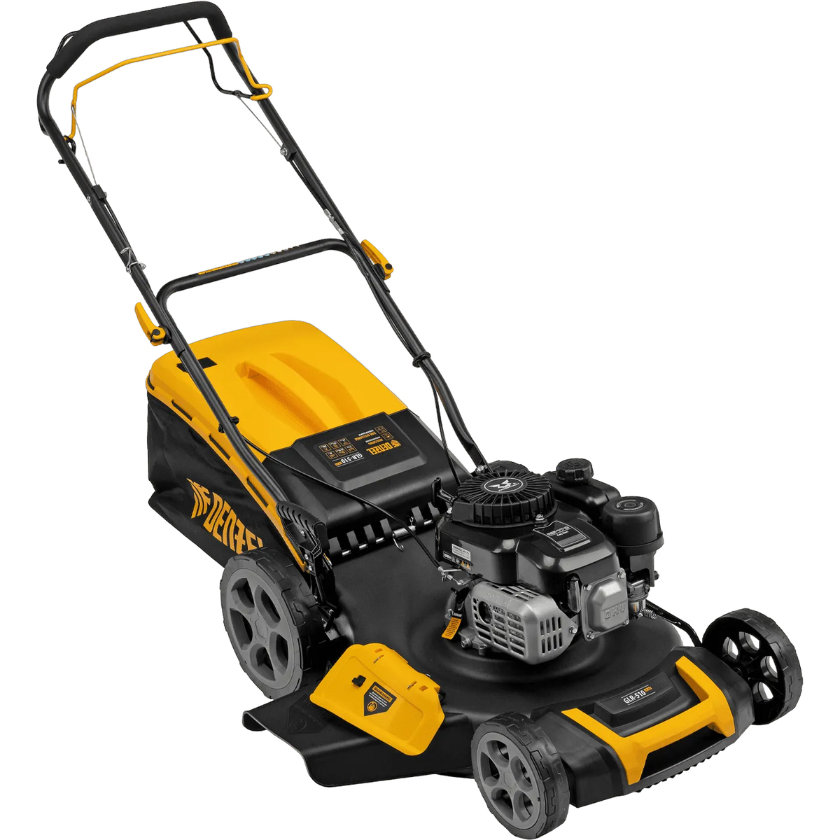 Газонокосилка роторная DENZEL GLR-510SP-ZS (Цвет: Yellow/Black)