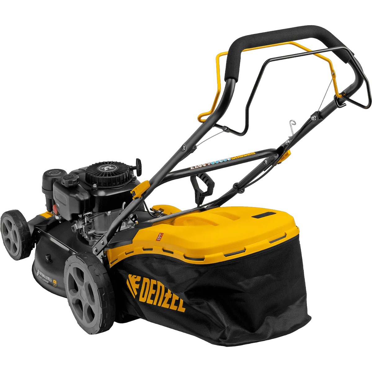 Газонокосилка роторная DENZEL GLR-510SP-ZS (Цвет: Yellow/Black)