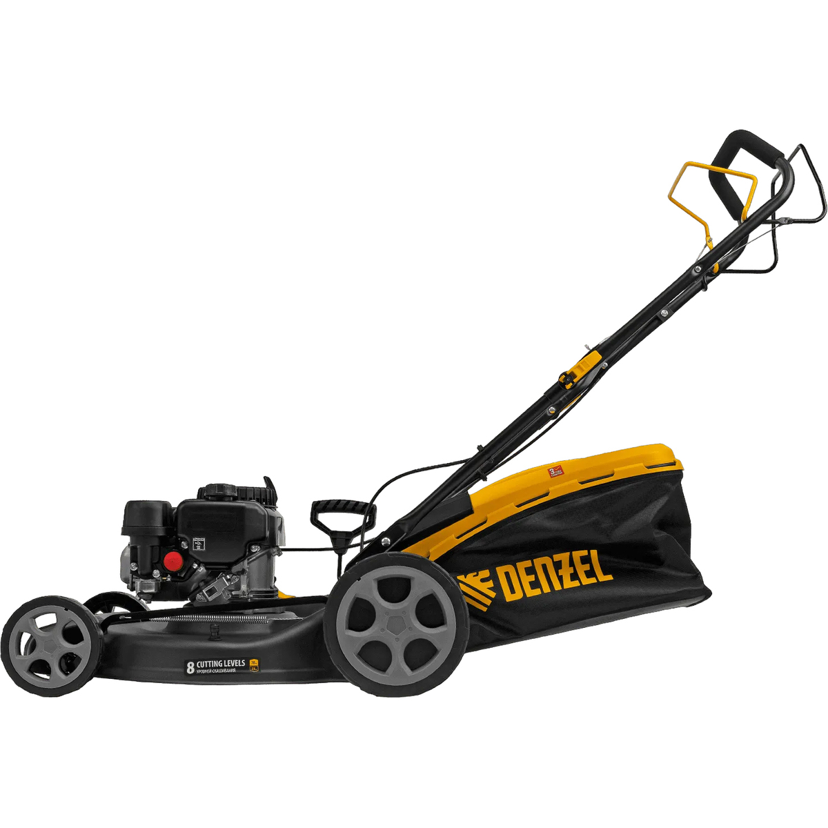 Газонокосилка роторная DENZEL GLR-510SP-ZS (Цвет: Yellow/Black)