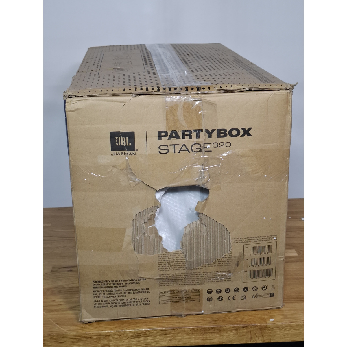 Минисистема JBL Partybox Stage 320, черный