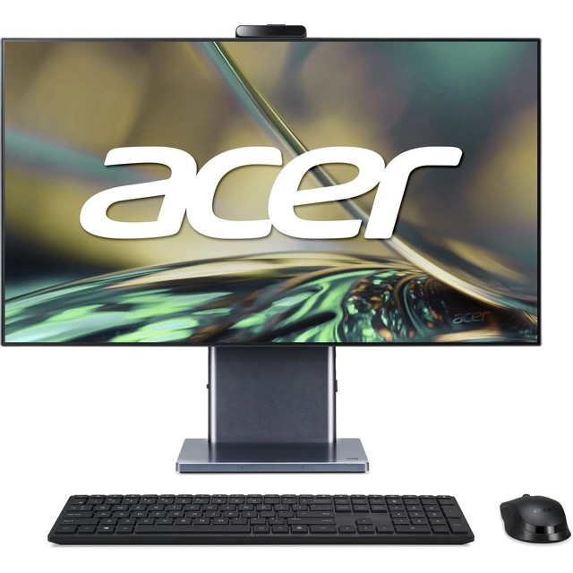 Моноблок Acer Aspire S27-1755 27 WQHD i7 1260P (1.5) 16Gb SSD1Tb Iris Xe CR noOS GbitEth WiFi BT 135W клавиатура мышь Cam серый 2560x1440.27