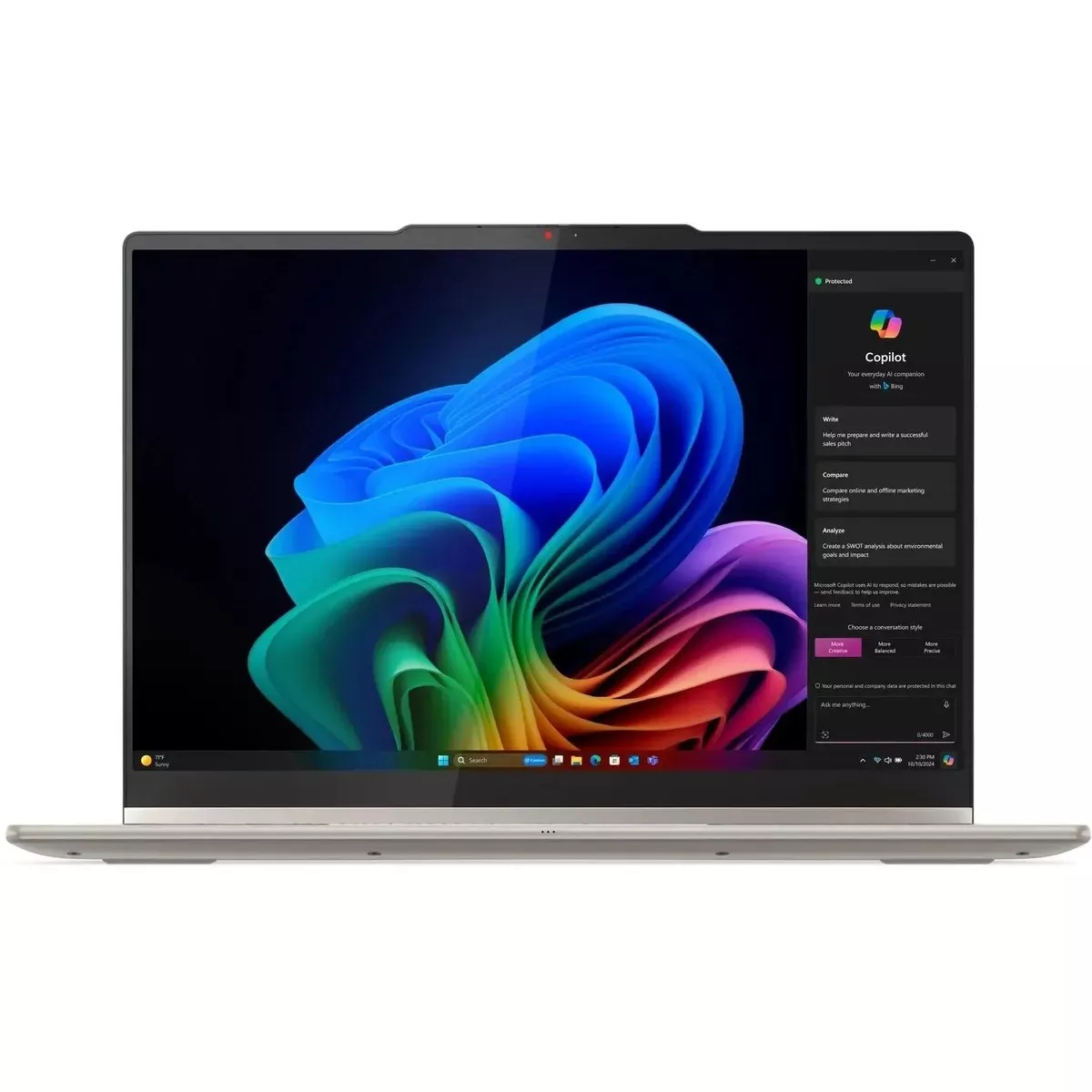 Ноутбук Lenovo Yoga 7 14AKP10 (Ryzen AI 7 350 2Ghz/24Gb LPDDR5x/SSD1Tb/AMD Radeon 860M/14 /Windows 11 Home/beige) (83JR0061RK)