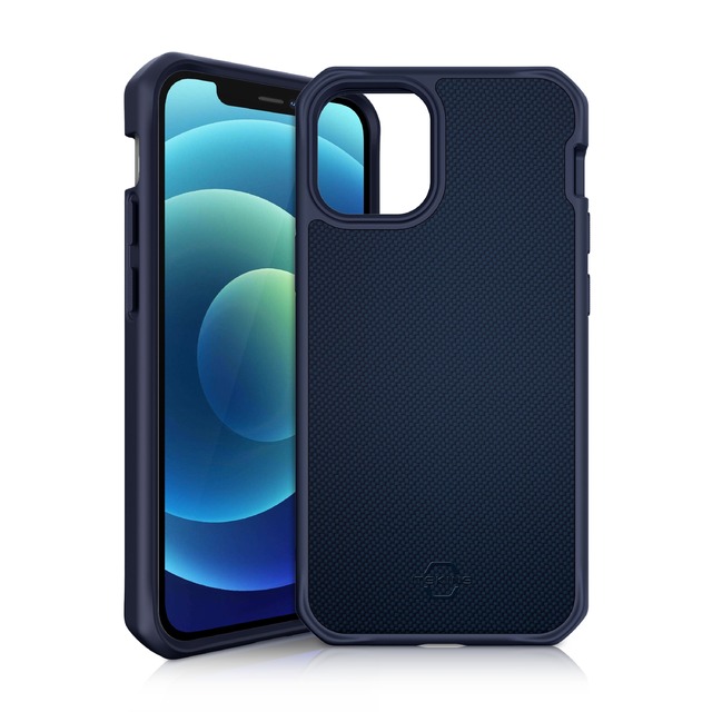Чехол-накладка iTskins Hybrid Ballistic для смартфона iPhone 12 Mini (Цвет: Deep Blue)