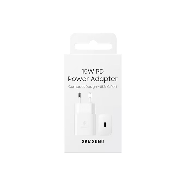 Сетевое зарядное устройство Samsung Power Adapter USB-C 15W, белый