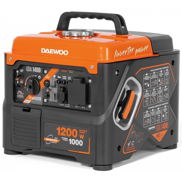 Генератор Daewoo GDA 1400i (Цвет: Orange) Генератор Daewoo GDA 1400i (Цвет: Orange)