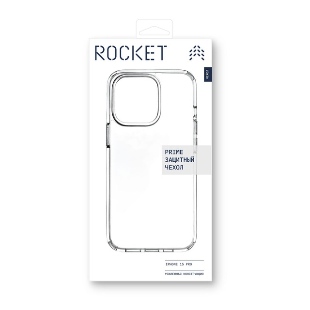 Чехол-накладка Rocket Prime Case для смартфона Apple iPhone 15 Pro (Цвет: Crystal Clear)
