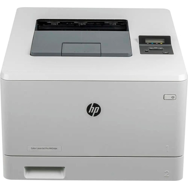 Принтер лазерный HP Color LaserJet Pro M454dn, белый