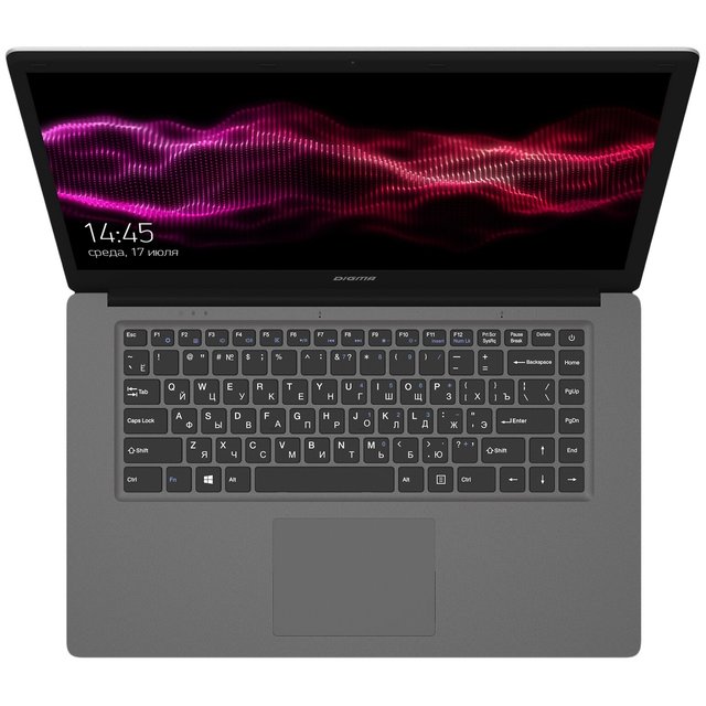Ноутбук DIGMA EVE 15 C407 15.6  (1920x1080, Intel Celeron 1.1 ГГц, RAM 4 ГБ, SSD 128 ГБ, Win10 Home), ES5054EW, темно-серый