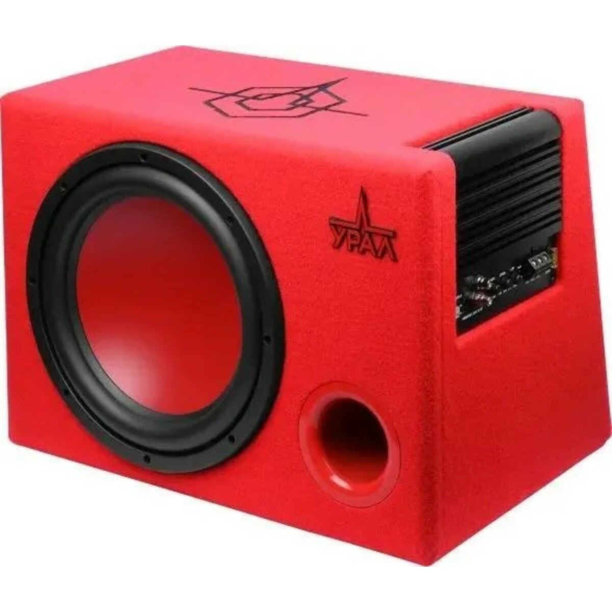 Сабвуфер автомобильный Ural АС-У12А КРАСНЫЙ (Цвет: Red)