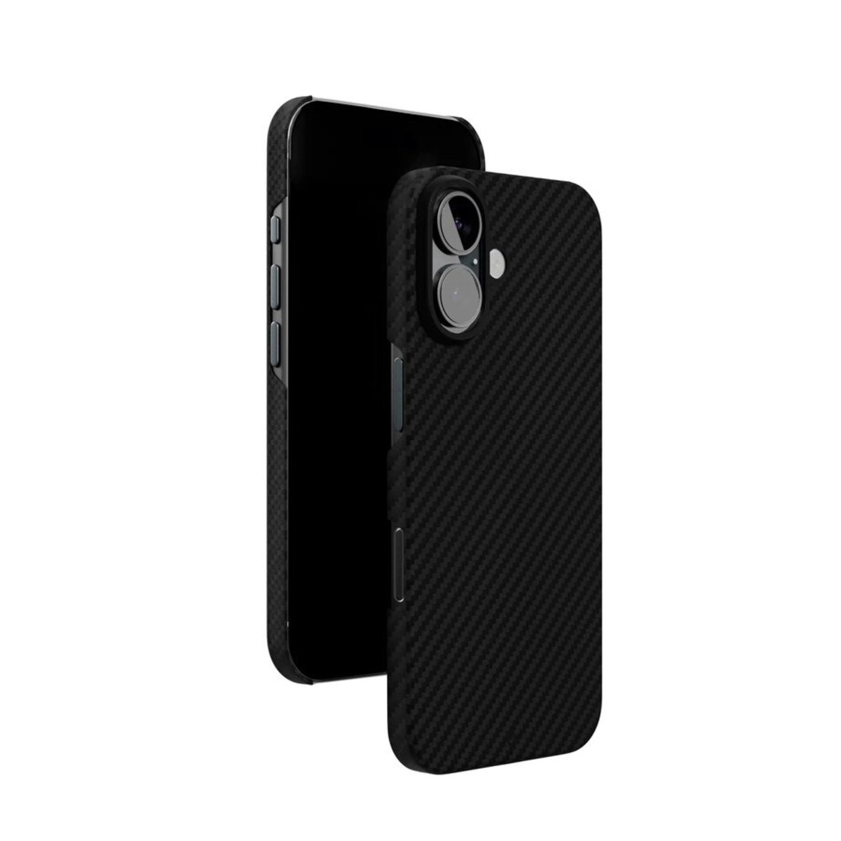 Чехол-накладка VLP Kevlar Сase with MagSafe для смартфона iPhone 16 (Цвет: Black)