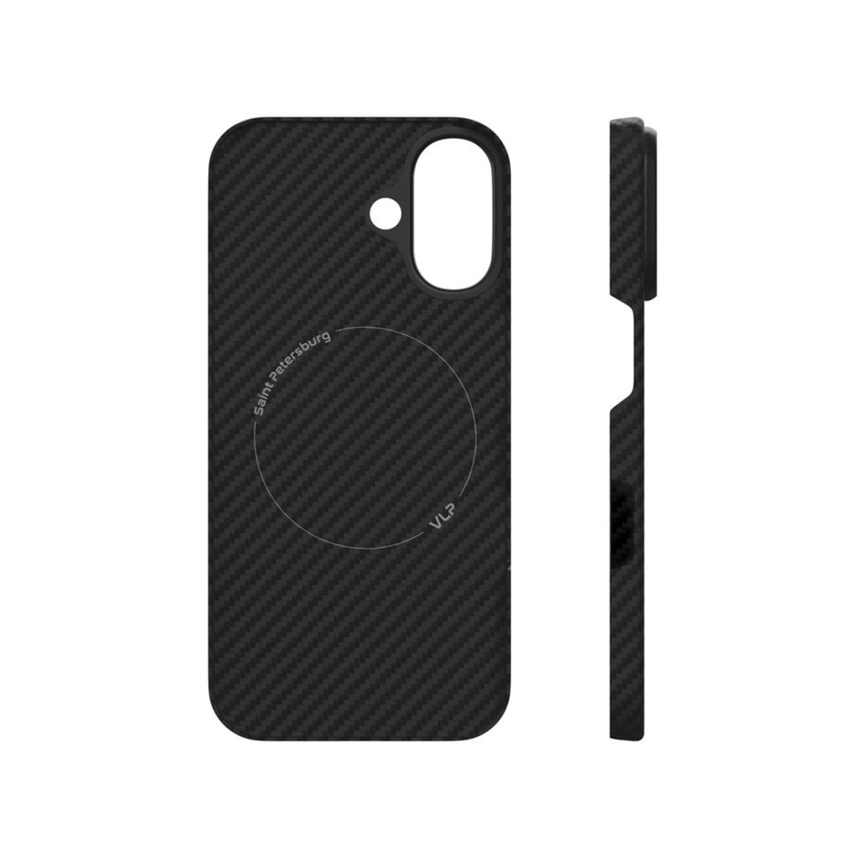 Чехол-накладка VLP Kevlar Сase with MagSafe для смартфона iPhone 16 (Цвет: Black)