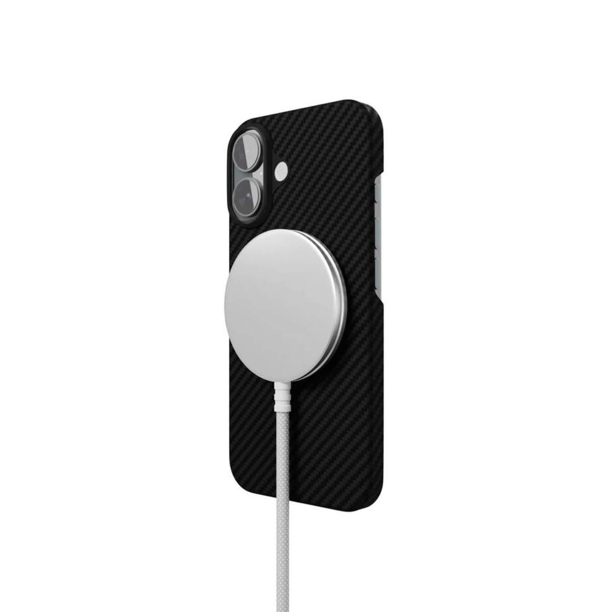 Чехол-накладка VLP Kevlar Сase with MagSafe для смартфона iPhone 16 (Цвет: Black)