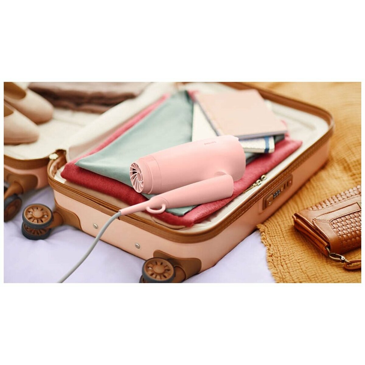 Набор фен и выпрямитель Philips BHP398 / 00 (Цвет: Pink)