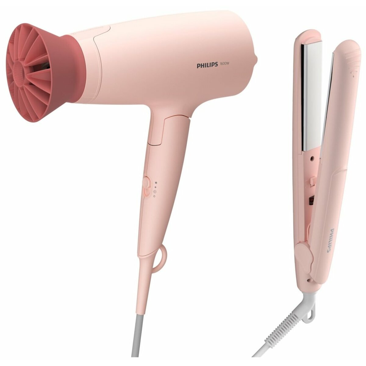 Набор фен и выпрямитель Philips BHP398 / 00 (Цвет: Pink)