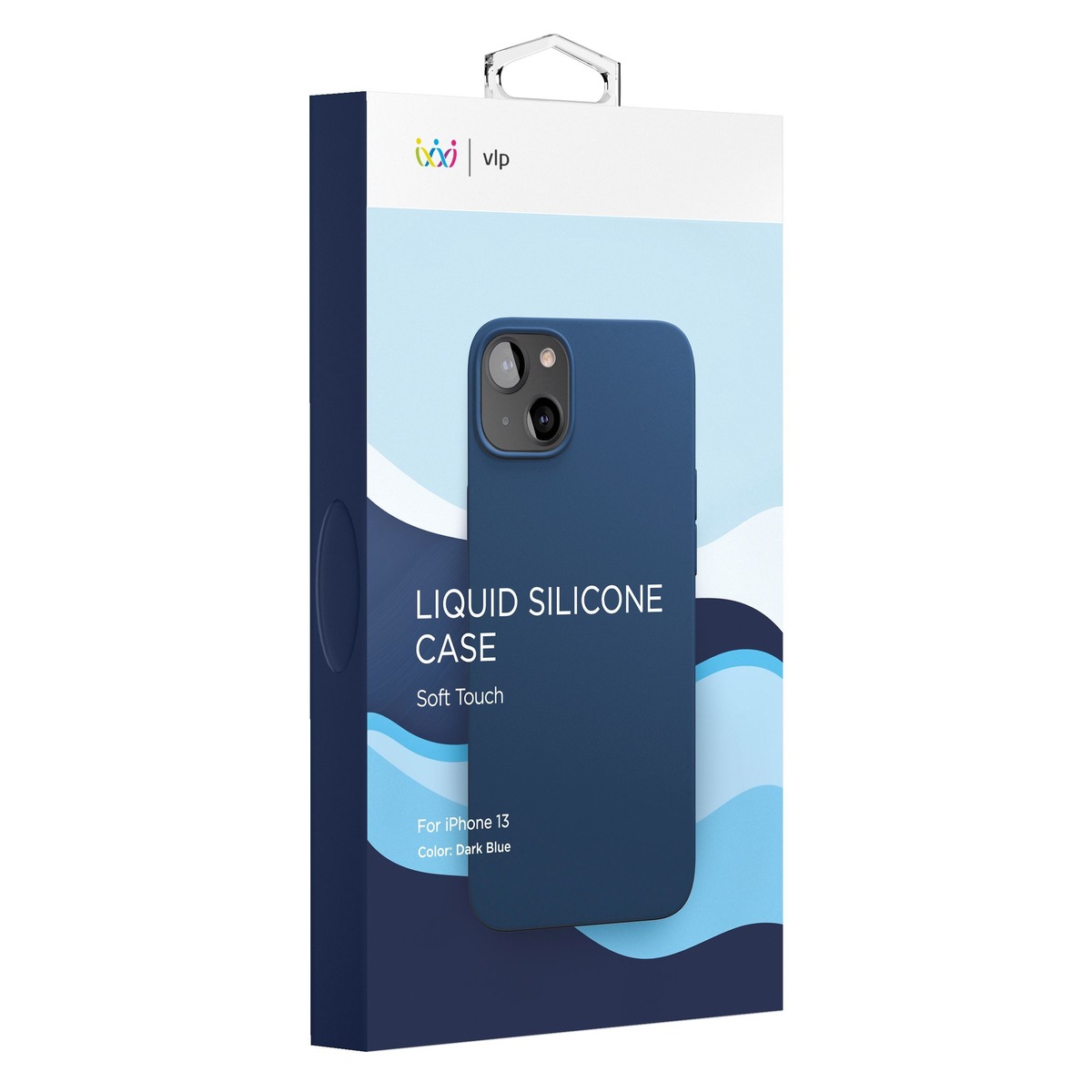 Чехол-накладка VLP Silicone Case для смартфона Apple iPhone 13 (Цвет: Dark Blue)