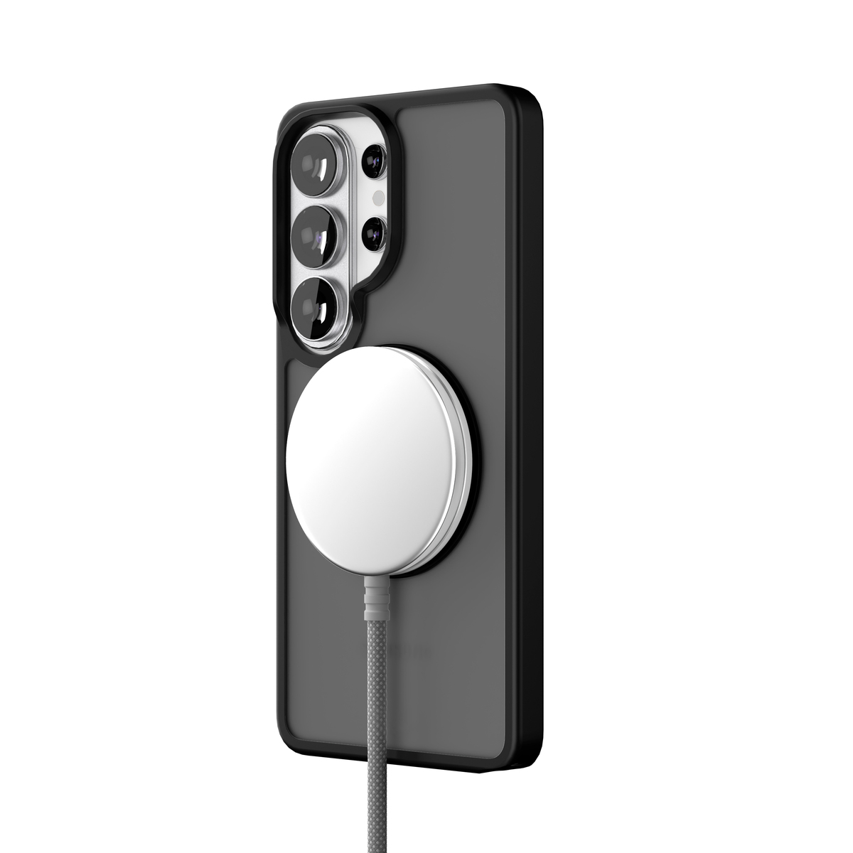 Чехол-накладка VLP Ring Сase MagSafe для Samsung S26 Ultra (Цвет: Black)