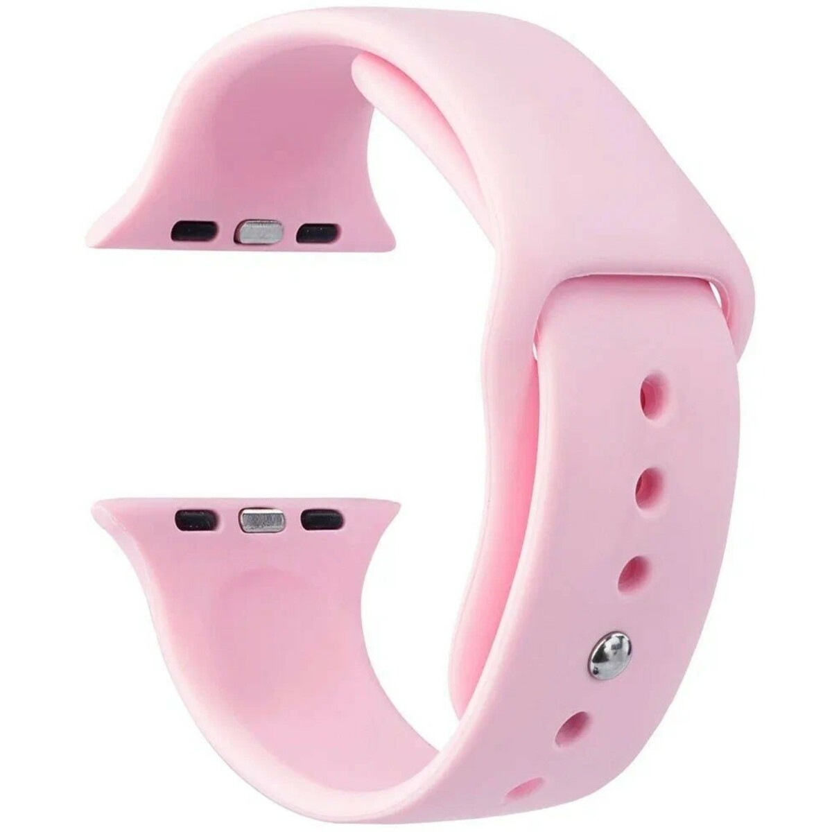 Ремешок силиконовый VLP Silicone Band Soft Touch для Apple Watch 42/44 mm (Цвет: Pink)