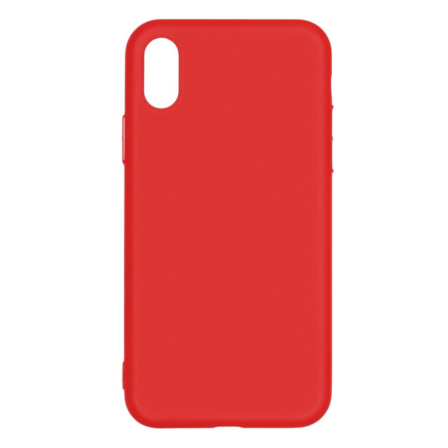 Чехол-накладка Pero Soft Touch для смартфона iPhone XS Max (Цвет: Red)