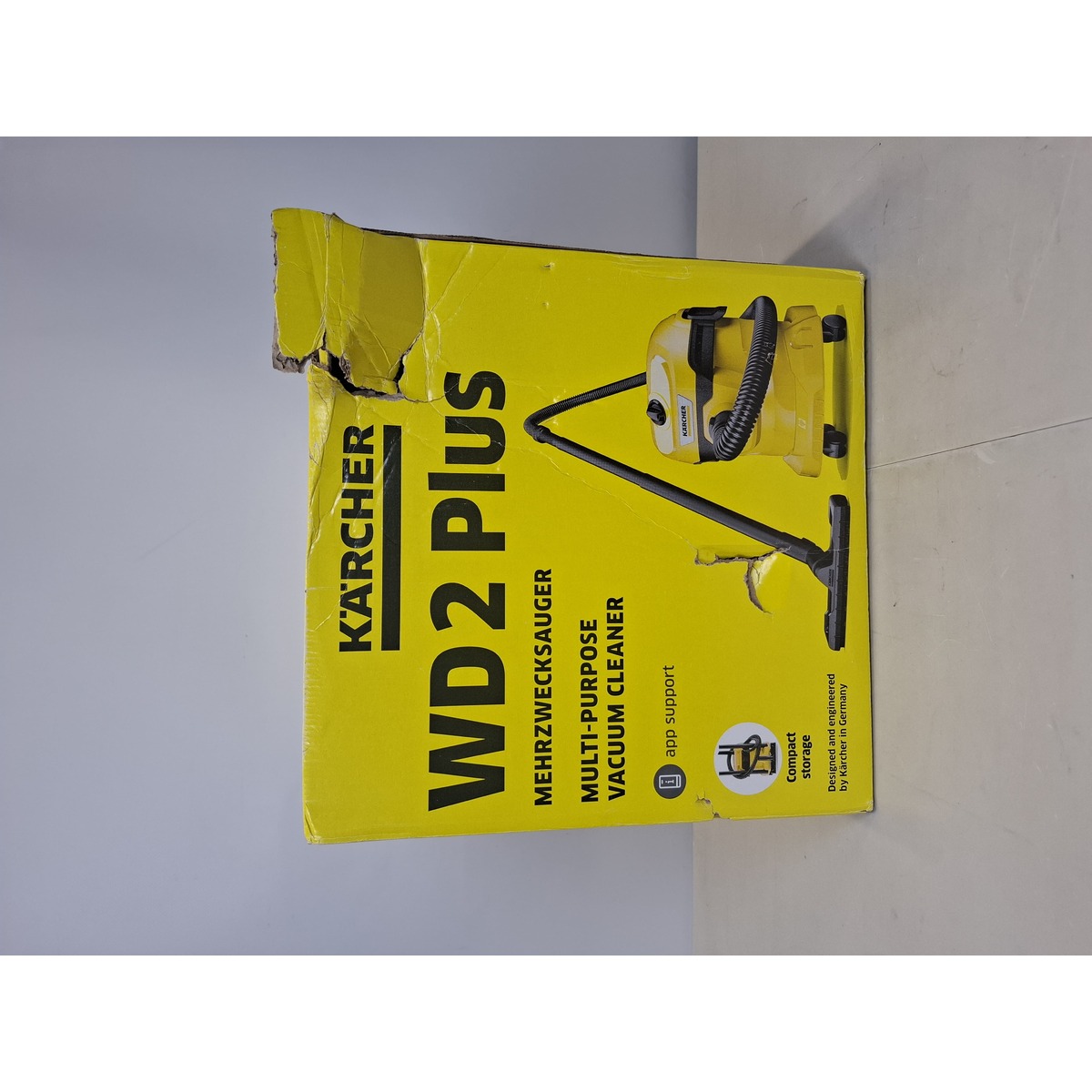 Строительный пылесос Karcher WD 2 Plus V-12/4/18 (Цвет: Yellow)