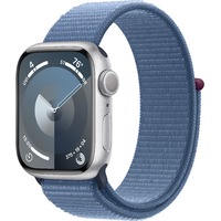 Умные часы Apple Watch Series 9 41mm Aluminum Case with Sport Loop (Цвет: Silver/Blue)