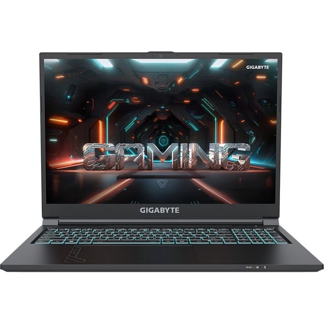 Ноутбук Gigabyte G6 Core i7 13620H 16Gb SSD1Tb NVIDIA GeForce RTX4060 8Gb 16 IPS FHD+ (1920x1200) Free DOS black WiFi BT Cam (KF-H3KZ854KD)