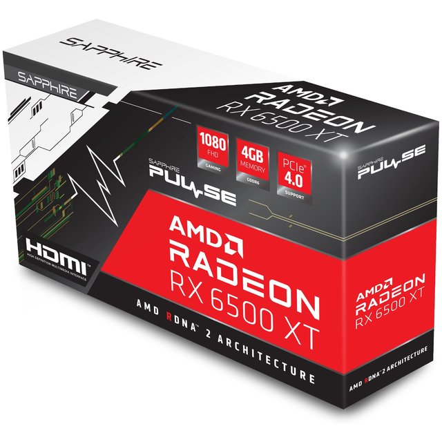 Видеокарта Sapphire Pulse Radeon RX 6500 XT 4Gb (11314-01-20G)