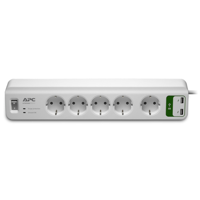 Сетевой фильтр APC PM5U-RS 1.83м (5 розеток) белый