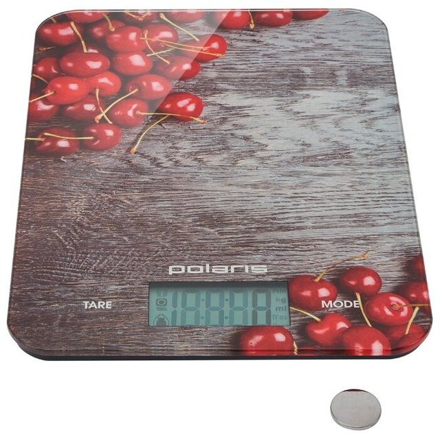 Весы кухонные электронные Polaris PKS 1046DG (Цвет: Picture)
