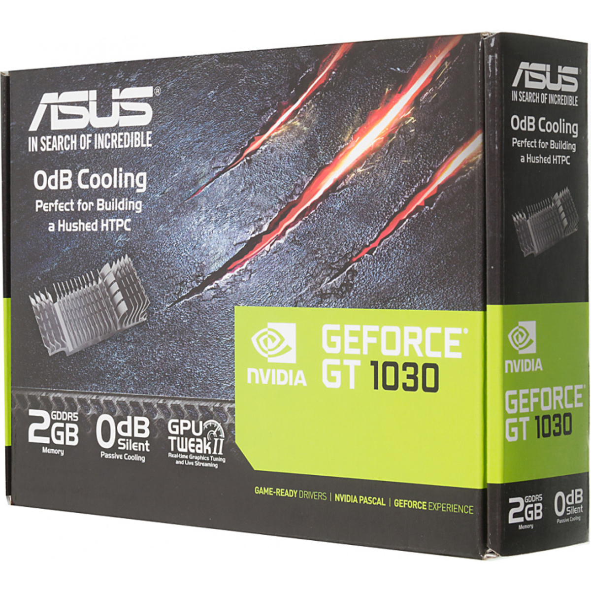 Видеокарта ASUS GeForce GT 1030 Slient LP 2Gb (GT1030-SL-2G-BRK)