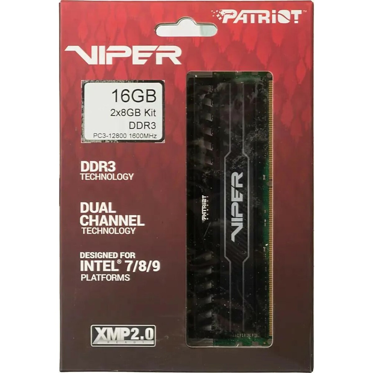 Память DDR3 2x8Gb 1600MHz Patriot PV316G160C9K