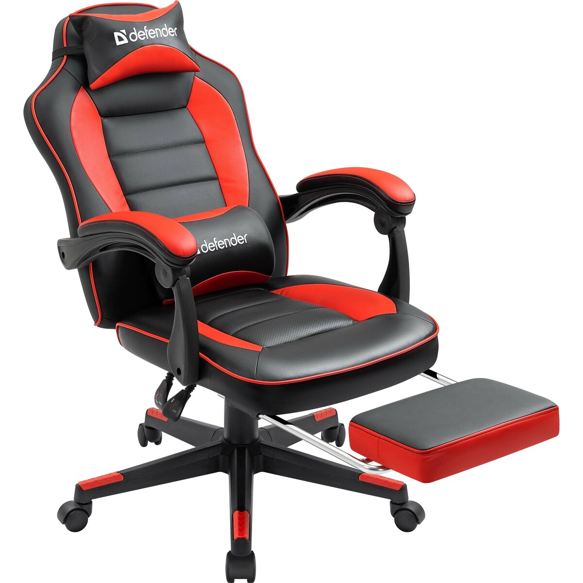 Кресло игровое Defender Tauros (Цвет: Red / Black)