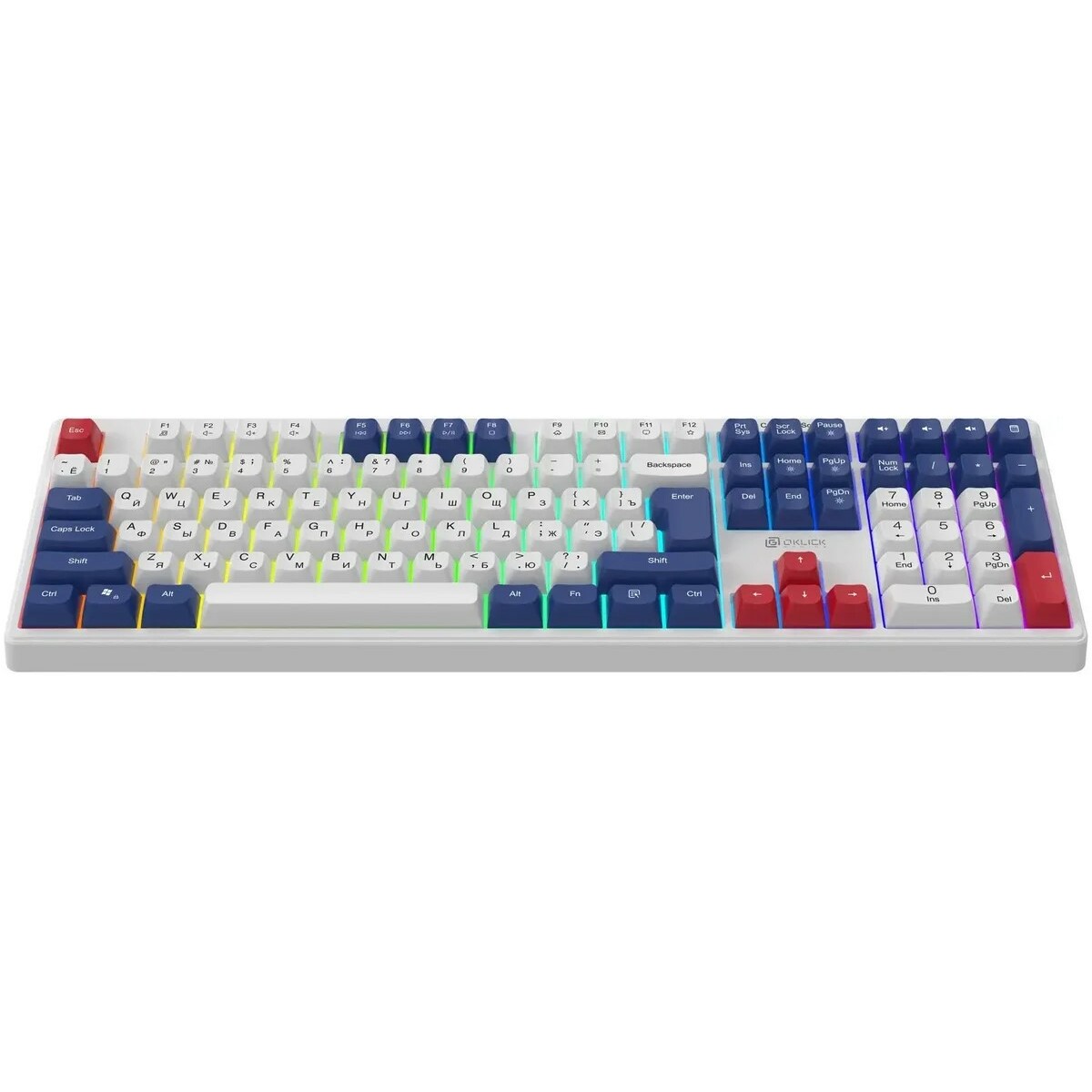 Клавиатура Oklick 725G (Цвет: White / Red)