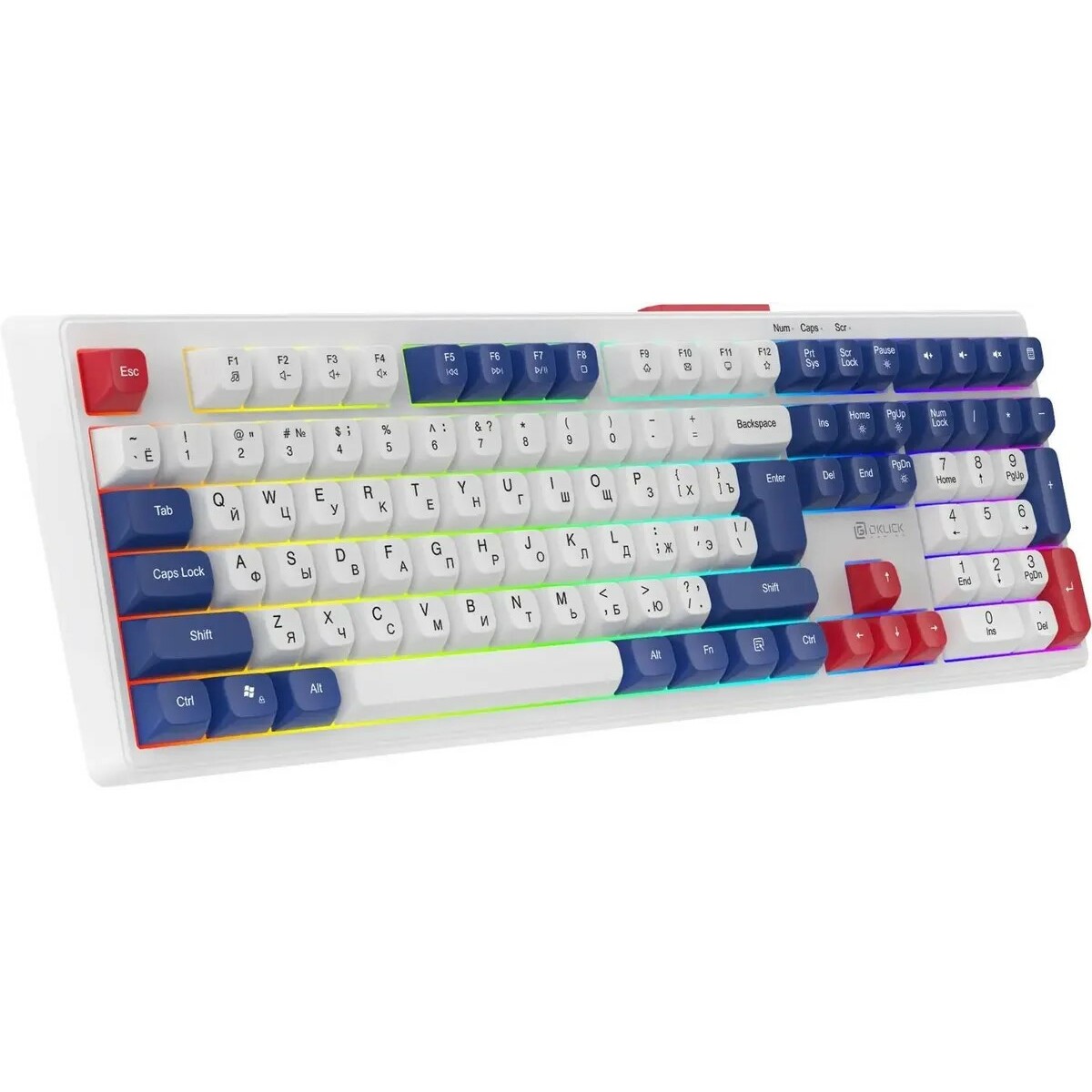 Клавиатура Oklick 725G (Цвет: White / Red)