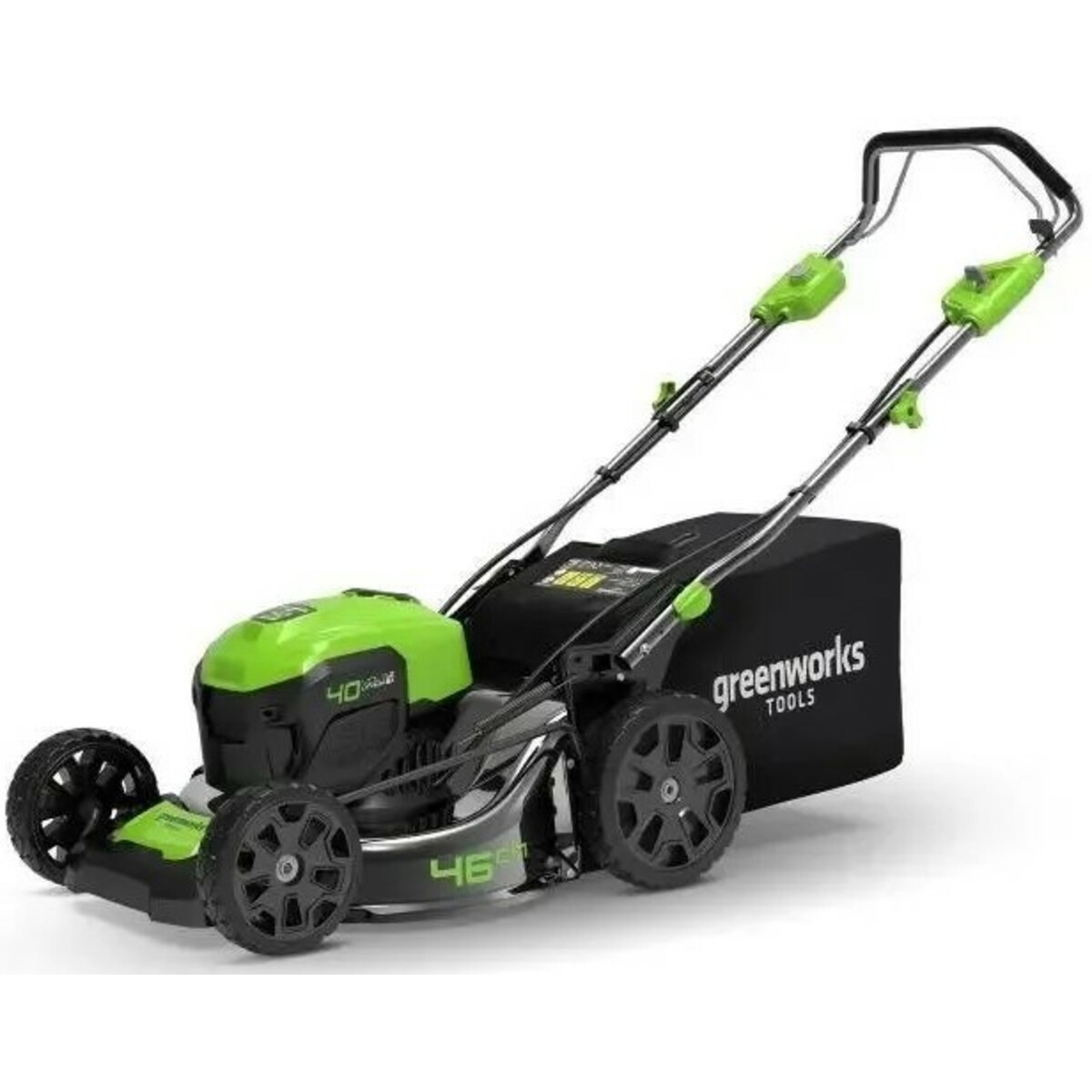 Газонокосилка роторная Greenworks GD40LM46SPK4 (Цвет: Green)