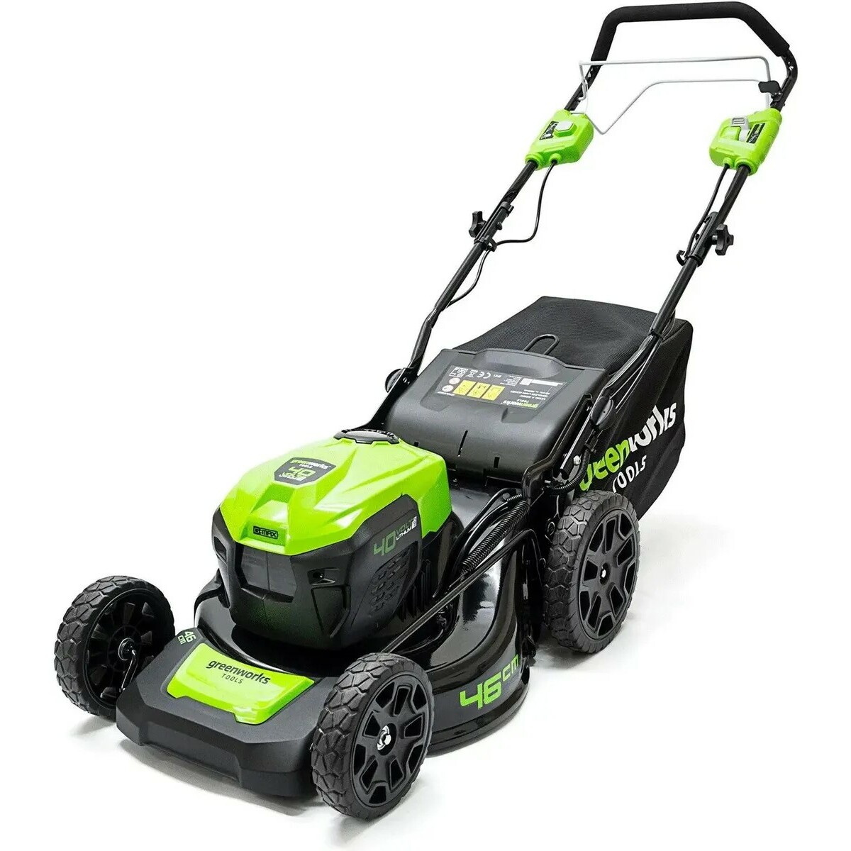 Газонокосилка роторная Greenworks GD40LM46SPK4 (Цвет: Green)