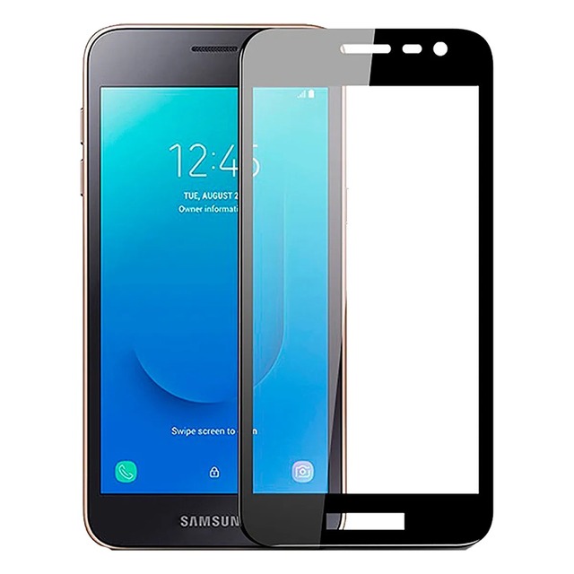 Защитная стеклопленка 3D Full Glue для смартфона Samsung Galaxy J2 Core, черный