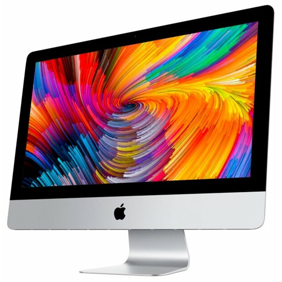 Моноблок Apple iMac MHK23RU/A 21.5 4K i3 8100B (3.6)/8Gb/SSD256Gb/Pro 555X 2Gb/CR/macOS/GbitEth/WiFi/BT/клавиатура/мышь/Cam/серебристый/черный 4096x2304