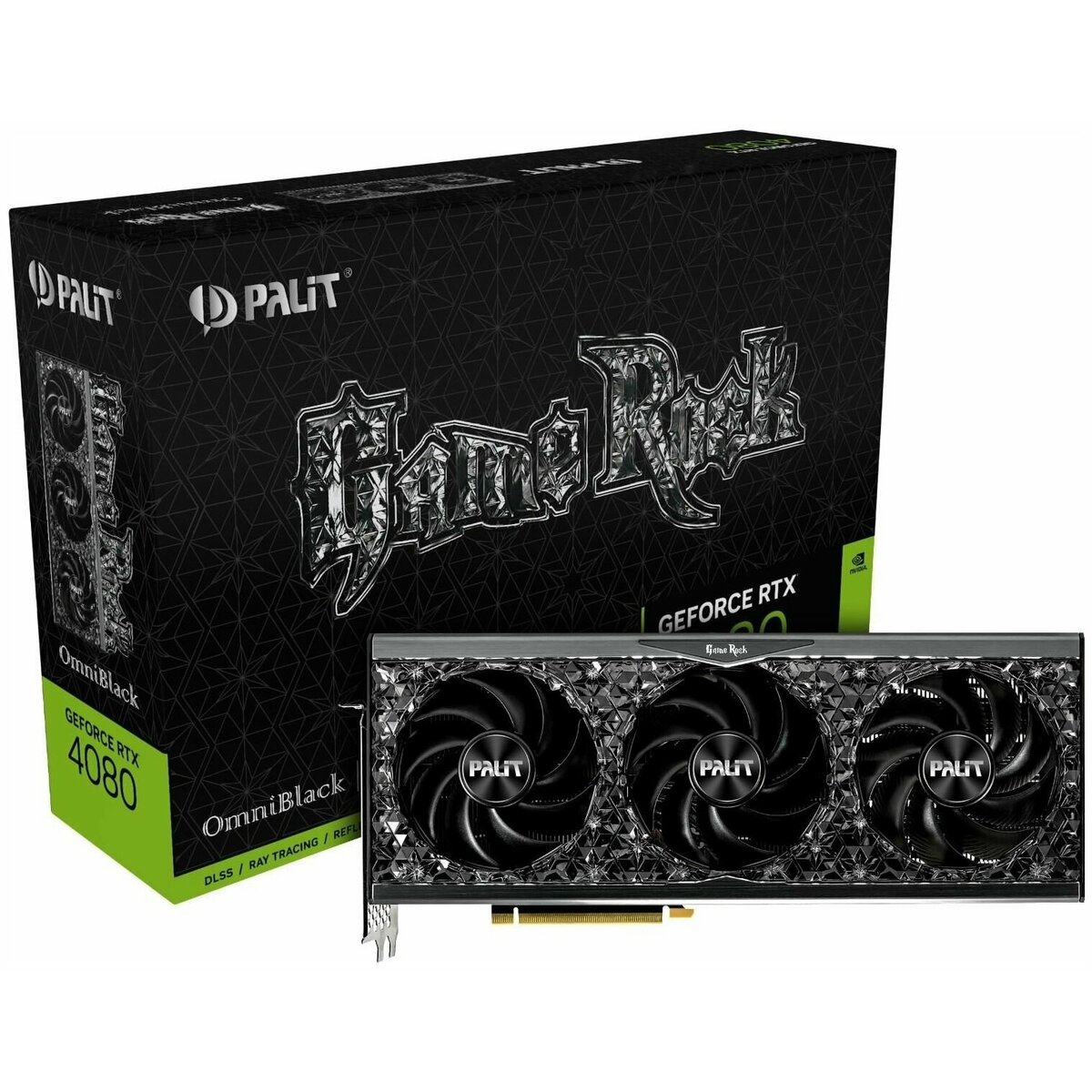 Видеокарта Palit GeForce RTX 4080 16GB GAMEROCK OMNIBLACK (NED4080019T2-1030Q)