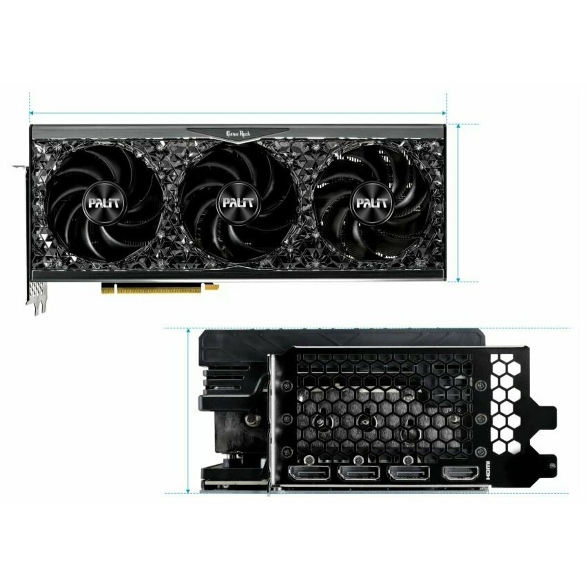 Видеокарта Palit GeForce RTX 4080 16GB GAMEROCK OMNIBLACK (NED4080019T2-1030Q)