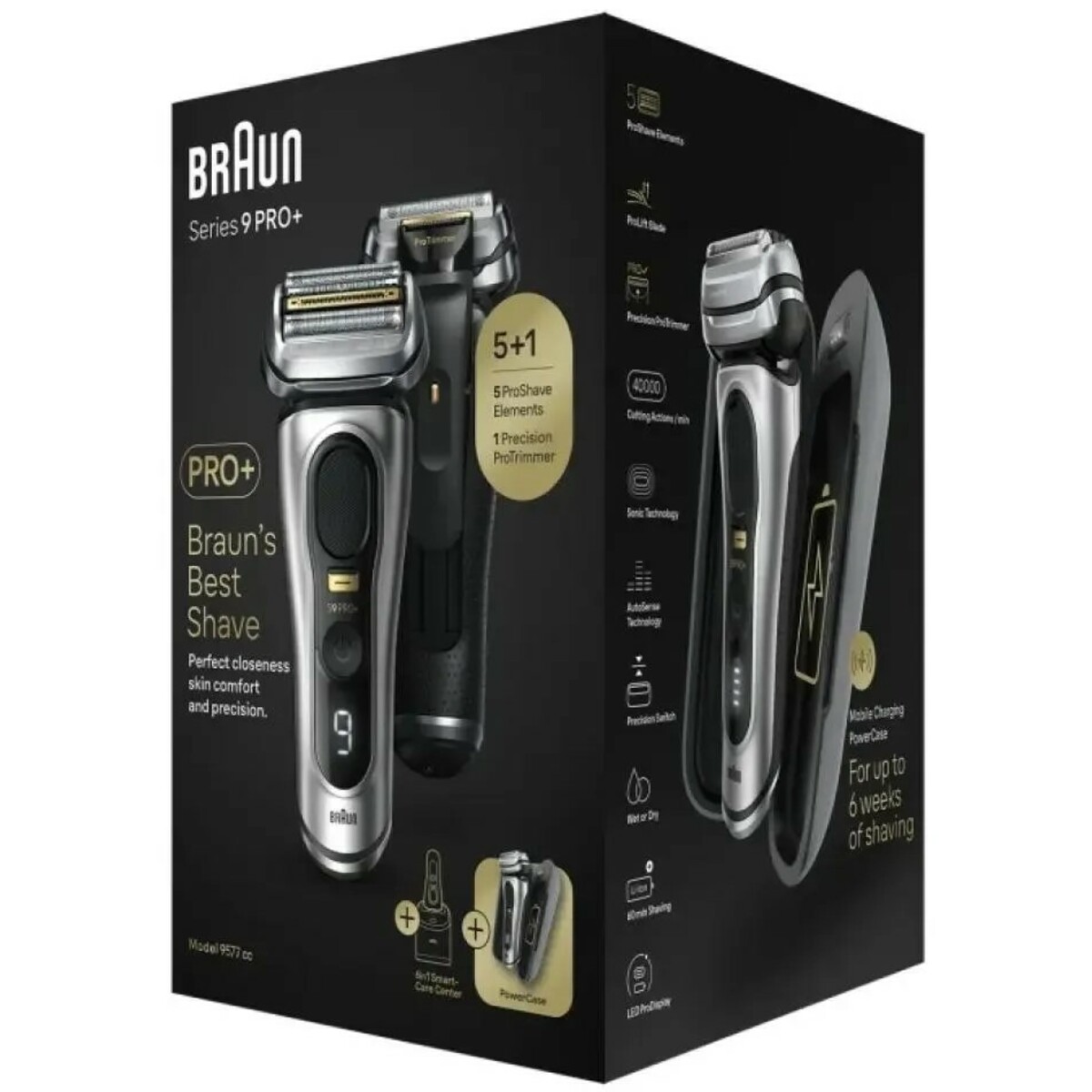 Бритва сетчатая Braun Series 9 pro 9577cc (Цвет: Silver)