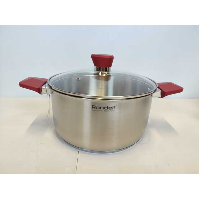 Набор посуды Rondell Strike RDS-818 (Цвет: Inox / Red) Набор посуды Rondell Strike RDS-818 (Цвет: Inox / Red)