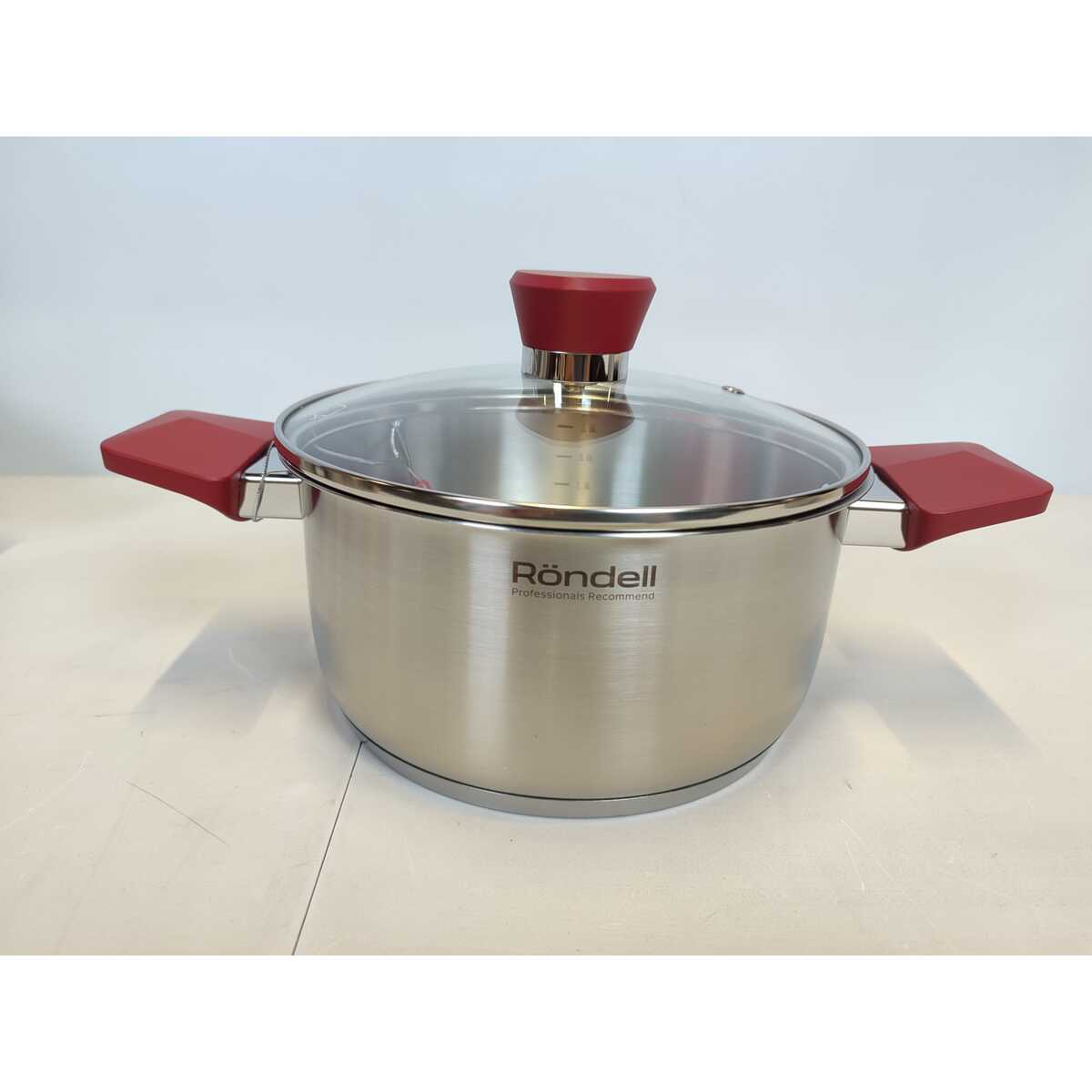 Набор посуды Rondell Strike RDS-818 (Цвет: Inox / Red)